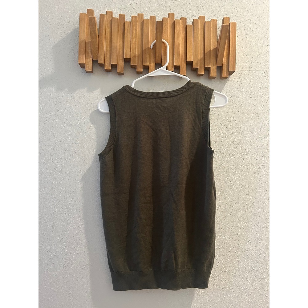 Cabi‎ Sleeveless Knit Sweater Vest Olive Green Women's Size S - Picture 4 of 4